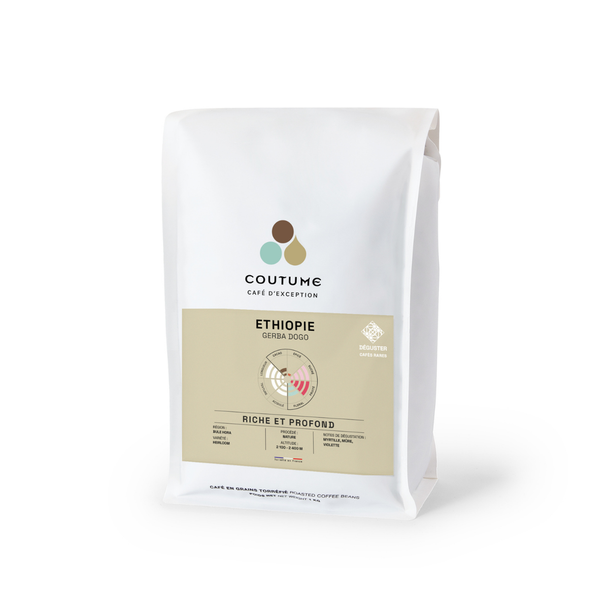 Café Ethiopie Gerba Dogo 1kg